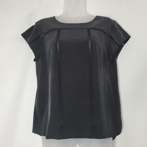 & Other Stories Black Silk Top